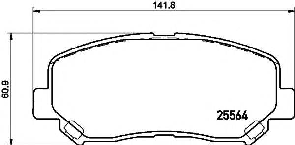 MINTEX MDB3292 Комплект гальмівних колодок, дискове гальмо