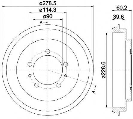 MINTEX MBD352 Гальмівний барабан