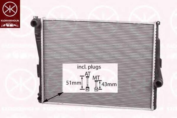 KLOKKERHOLM 0061302205 Радіатор, охолодження двигуна