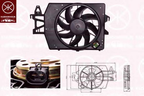 KLOKKERHOLM 25302602 Вентилятор, охолодження двигуна