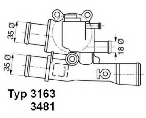 WAHLER 316388D Термостат, охолоджуюча рідина