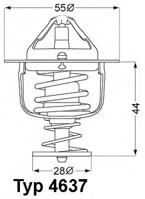 WAHLER 463776D Термостат, охолоджуюча рідина