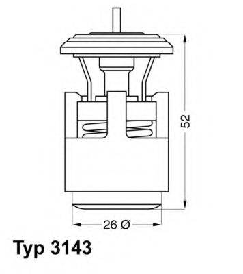 WAHLER 314387D Термостат, охолоджуюча рідина