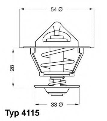 WAHLER 411592D Термостат, охолоджуюча рідина