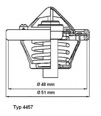 WAHLER 445782D Термостат, охолоджуюча рідина