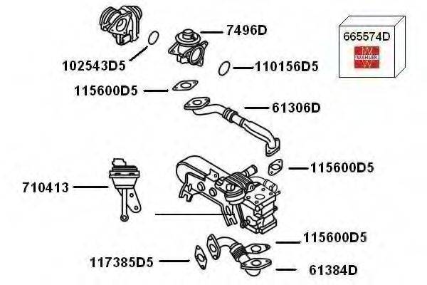 WAHLER 7900383 Рециркуляція ОГ