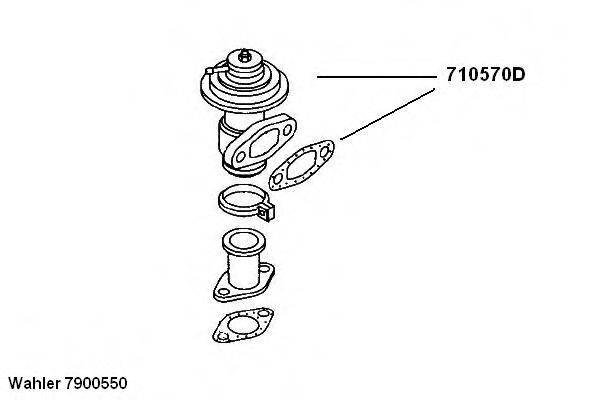 WAHLER 7900550 Рециркуляція ОГ