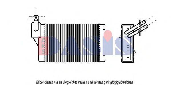 AKS DASIS 049030N Теплообмінник, опалення салону