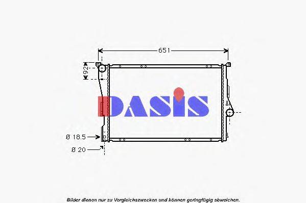 AKS DASIS 050390N Радіатор, охолодження двигуна