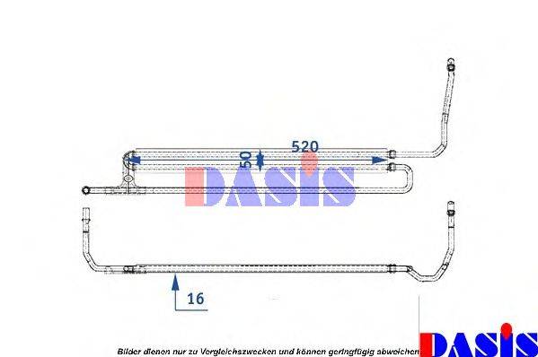 AKS DASIS 056018N масляний радіатор, моторне масло