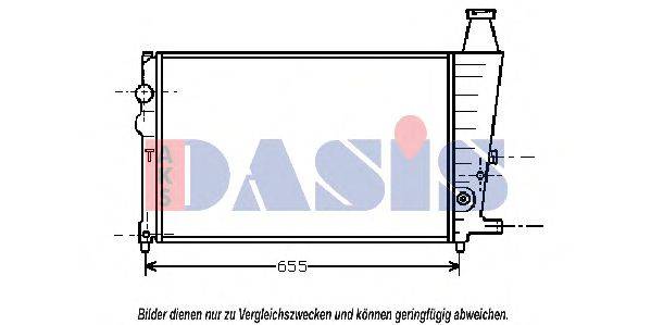 AKS DASIS 060090N Радіатор, охолодження двигуна