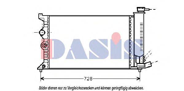 AKS DASIS 060170N Радіатор, охолодження двигуна