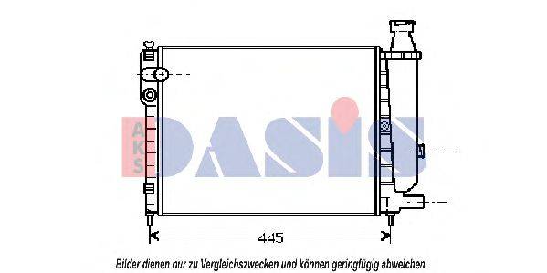 AKS DASIS 060390N Радіатор, охолодження двигуна