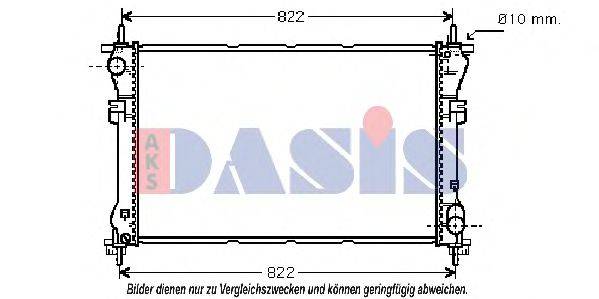 AKS DASIS 090000N Радіатор, охолодження двигуна