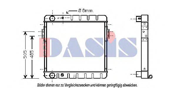 AKS DASIS 090059N Радіатор, охолодження двигуна