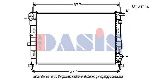 AKS DASIS 090920N Радіатор, охолодження двигуна