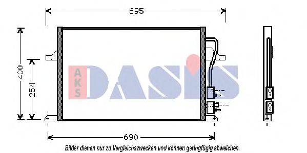 AKS DASIS 092150N Конденсатор, кондиціонер