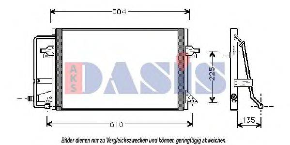 AKS DASIS 092480N Конденсатор, кондиціонер