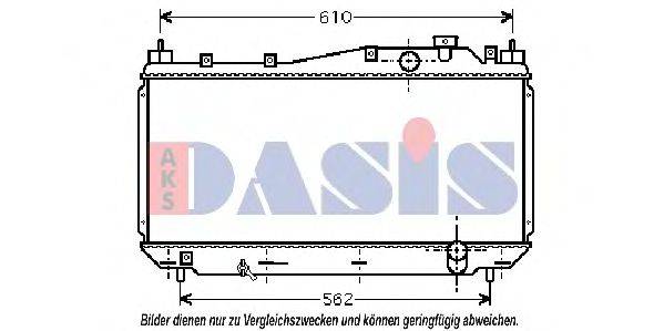 AKS DASIS 100024N Радіатор, охолодження двигуна