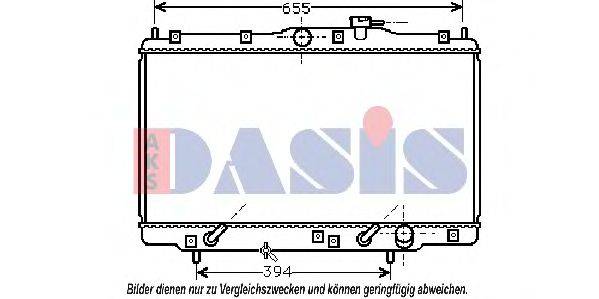 AKS DASIS 101300N Радіатор, охолодження двигуна