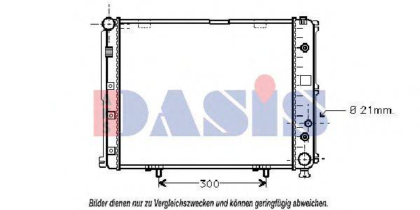 AKS DASIS 120280N Радіатор, охолодження двигуна