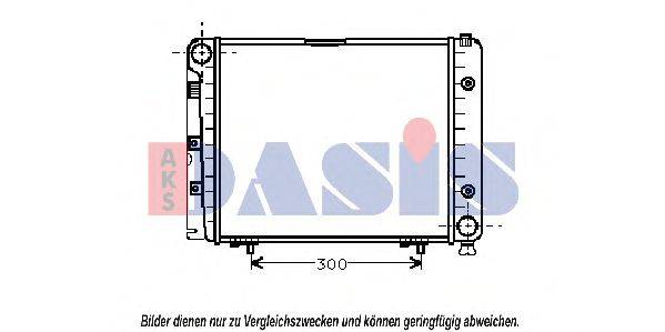 AKS DASIS 120460N Радіатор, охолодження двигуна