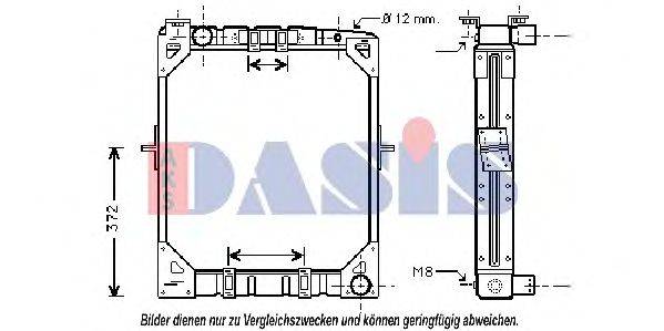 AKS DASIS 130510T Радіатор, охолодження двигуна