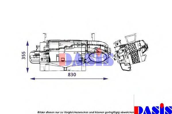 AKS DASIS 139002N Теплообмінник, опалення салону