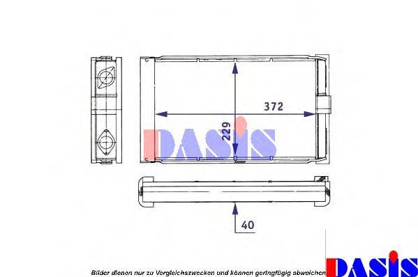 AKS DASIS 139500N Теплообмінник, опалення салону