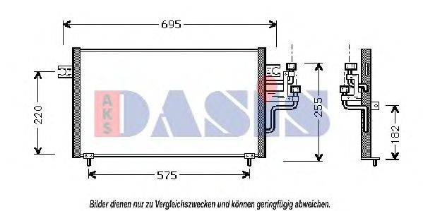 AKS DASIS 142150N Конденсатор, кондиціонер