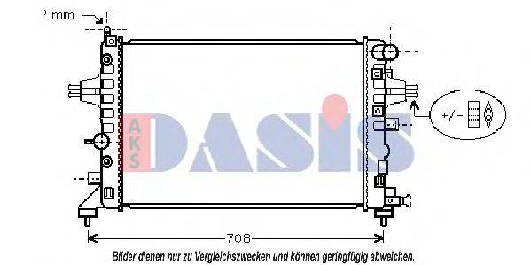 AKS DASIS 150056N Радіатор, охолодження двигуна