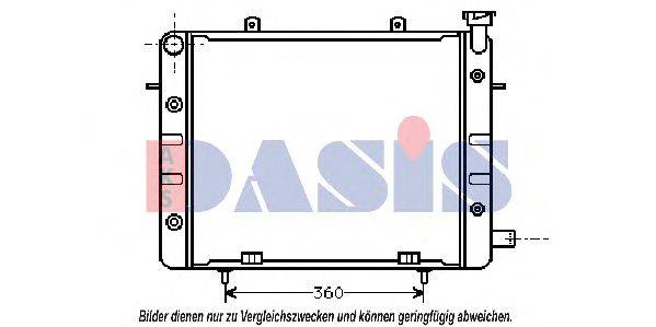 AKS DASIS 151350N Радіатор, охолодження двигуна