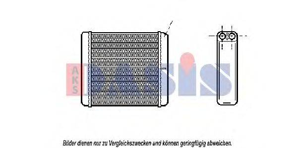 AKS DASIS 159170N Теплообмінник, опалення салону