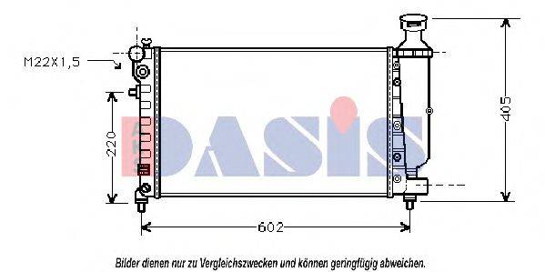 AKS DASIS 160370N Радіатор, охолодження двигуна