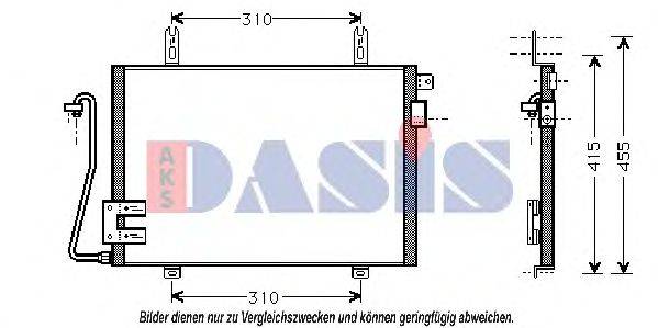 AKS DASIS 182360N Конденсатор, кондиціонер