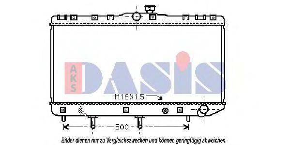 AKS DASIS 210270N Радіатор, охолодження двигуна