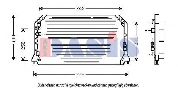 AKS DASIS 212890N Конденсатор, кондиціонер