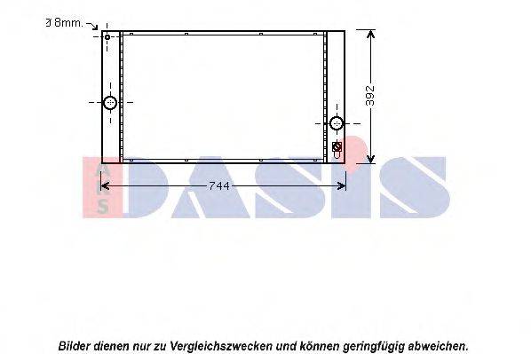 AKS DASIS 220023N Радіатор, охолодження двигуна