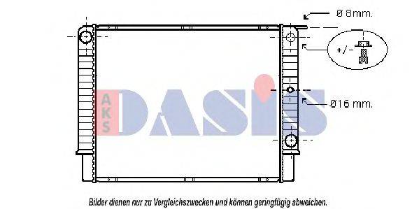 AKS DASIS 220840N Радіатор, охолодження двигуна