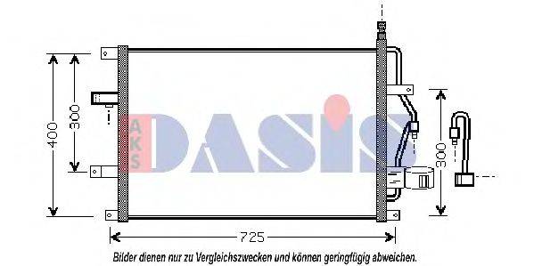 AKS DASIS 222005N Конденсатор, кондиціонер