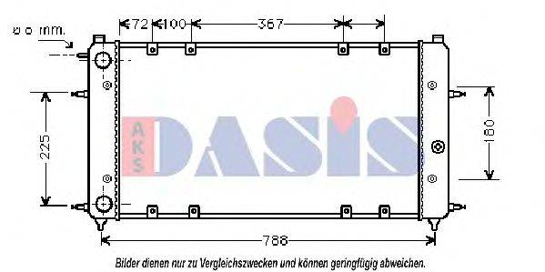 AKS DASIS 240060N Радіатор, охолодження двигуна