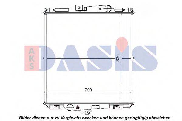 AKS DASIS 280030N Радіатор, охолодження двигуна