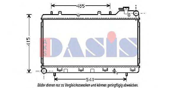 AKS DASIS 350030N Радіатор, охолодження двигуна