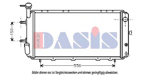 AKS DASIS 350110N Радіатор, охолодження двигуна