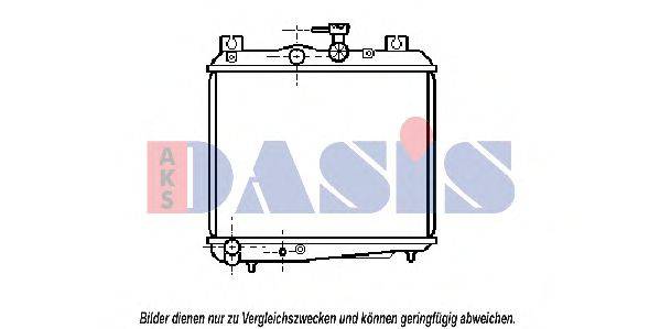 AKS DASIS 350240N Радіатор, охолодження двигуна