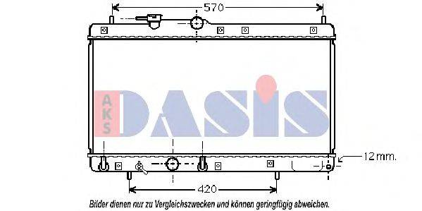 AKS DASIS 360023N Радіатор, охолодження двигуна