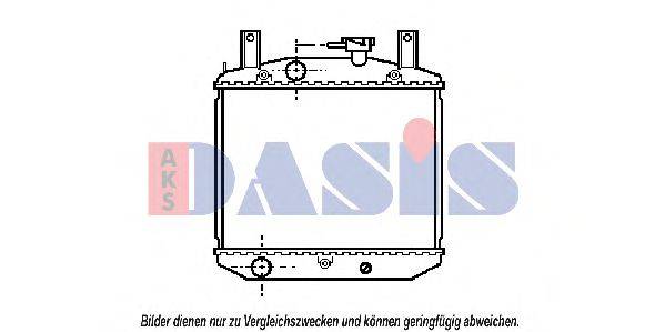 AKS DASIS 360070N Радіатор, охолодження двигуна