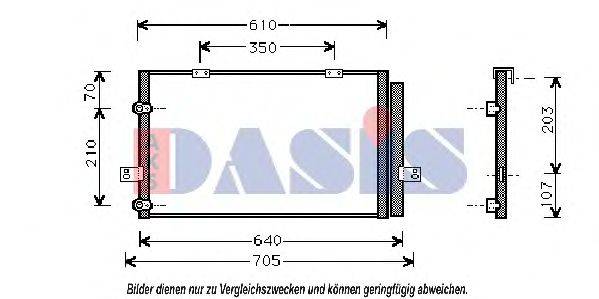 AKS DASIS 372007N Конденсатор, кондиціонер