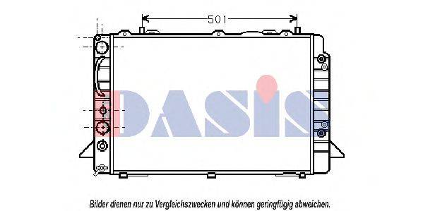 AKS DASIS 481430N Радіатор, охолодження двигуна