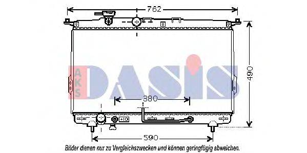 AKS DASIS 560024N Радіатор, охолодження двигуна